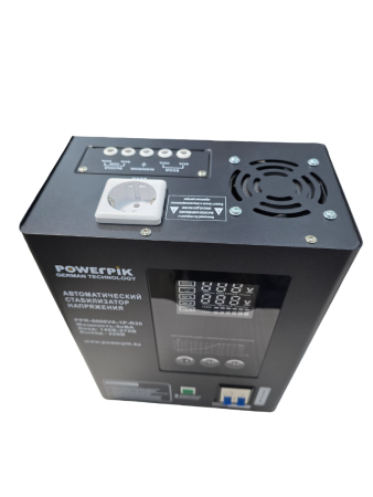 Купить Автоматический стабилизатор напряжения PowerPik PPR-5000ВА-1P-R35 (5000VA) в интернет магазине L4.kz за 67 000 тг. с доставкой по Алматы и Казахстану